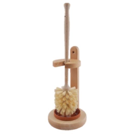 Escobilla WC + stand de madera